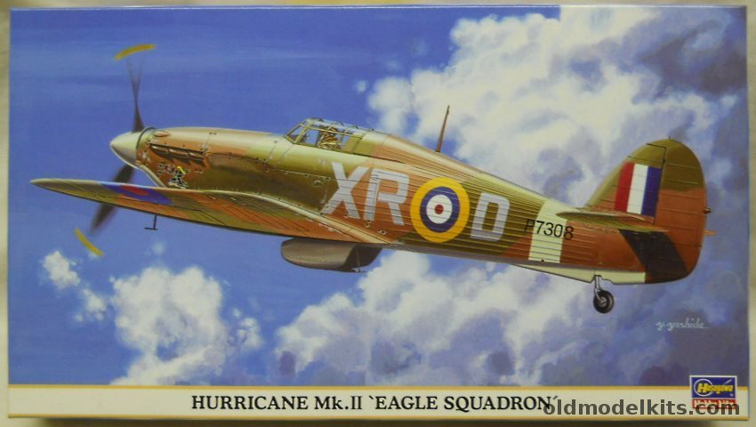 Hasegawa 1/48 Hurricane Mk.II Eagle Squadron, 09510 plastic model kit